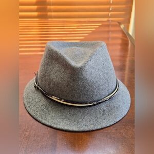Nordstrom Casual Wool Gray Fedora Hat